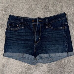 Hollister Dark Blue Denim Short-Shorts